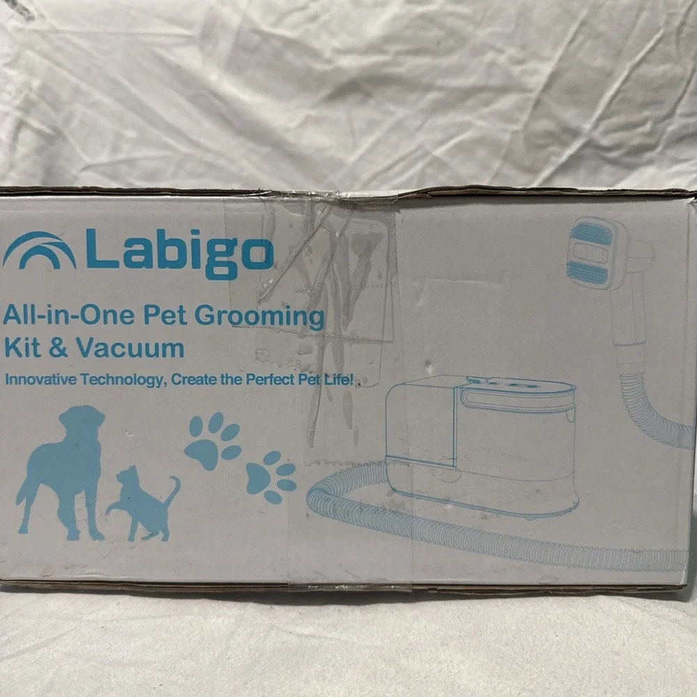Labigo 4-in-1 Pet Grooming Kit & Vacuum Cleaner for Dogs & Cats – Open Box